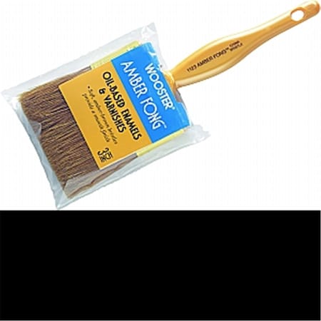 Wooster 1123 1 in. Amber Fong Varnish Brush Brown China Bristle 71497137227